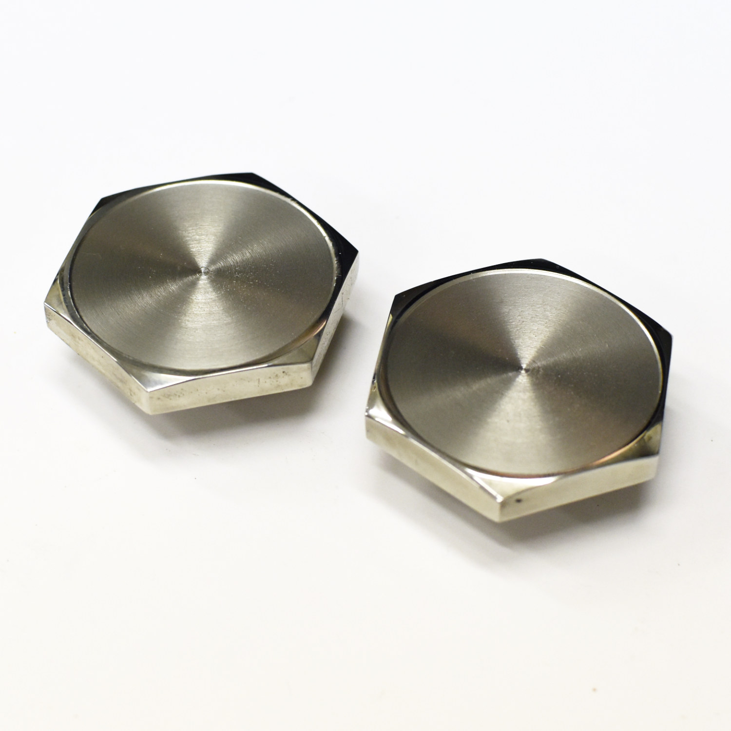 97-4395-c Triumph T140 Fork Cap Nut Set Recessed - Image 1