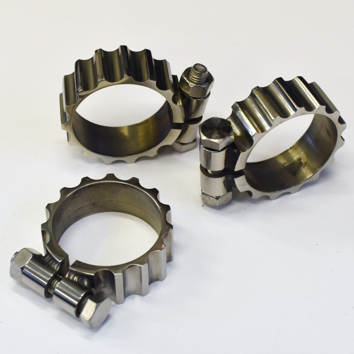 Triumph Triple Exhaust Roses Stainless Classics