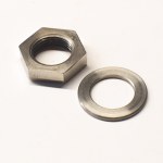 BSA 7" 8" Rear Brake Fulcrum Nut and Washer Set - Image 2